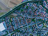 Decorative aerial picture of a German town for article