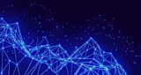Decorative image of light wireframe for article