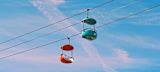 Decorative image of two cable cars for article