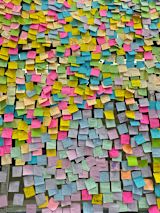 Decorative image of post-it notes for article