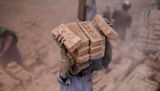 Decorative image of person carrying bricks for article