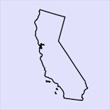 Illustration of the state of California