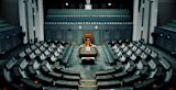 Decorative image of the Australian House of Representatives at the Australian Parliament for article