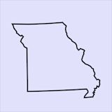 Illustration of the state of Missouri