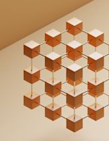 Decorative image of visualisation of blockchain for article