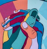 Multicoloured Hands Together