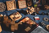 Decorative image of puzzle games for article