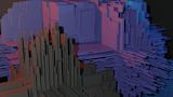 Decorative image of abstract multicoloured shapes for article