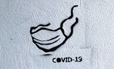 Covid-19 mask graffiti