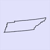 Illustration of the state of Tennessee