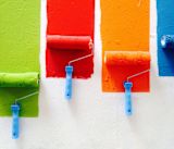 Decorative image of paint rollers for article