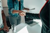 Interview handshake