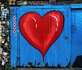 Love heart graffiti
