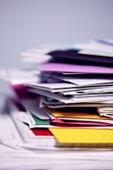 stack of multicoloured paper