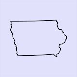 Illustration of the state of Iowa