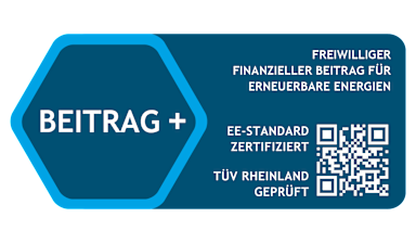 BEITRAG + Unser freiwilliger Beitrag für erneuerbare Energien. KlimaInvest