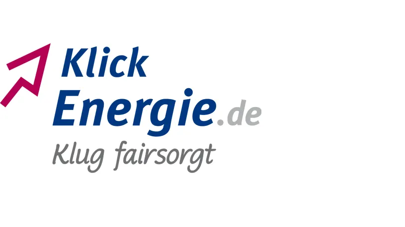 KlickEnergie Logo mit Slogan klug fairsorgt Unternehmenslogo der KlickEnergie.