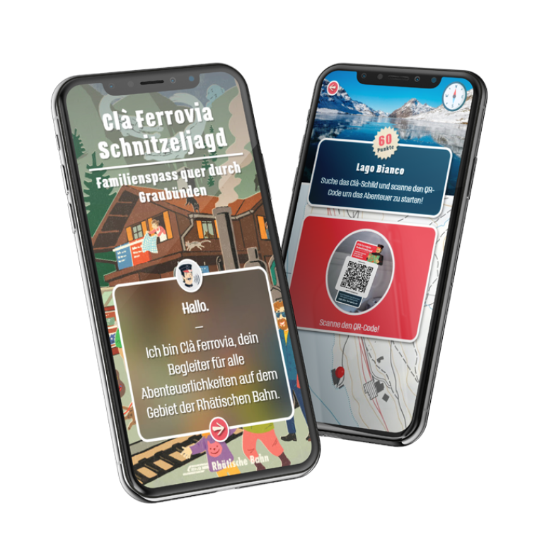 Smartphone view of the Clà Ferrovia web app