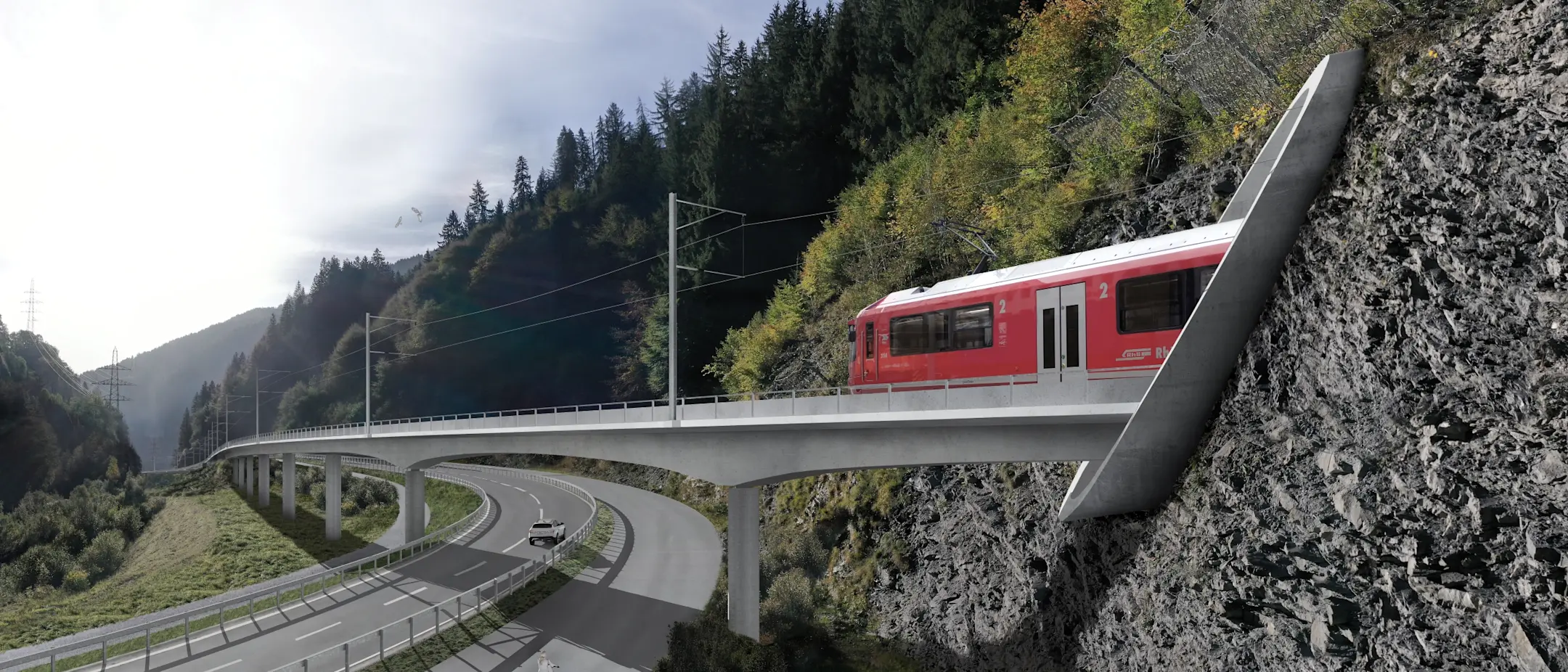 Tunneleinfahrt Aeuli - Dalvazza