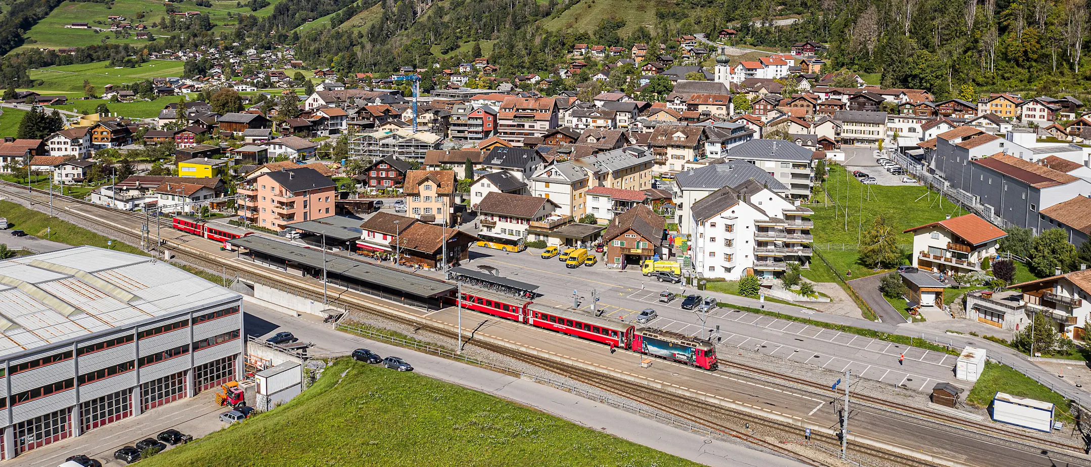 Prättigauerlinie, Bahnhof Schiers