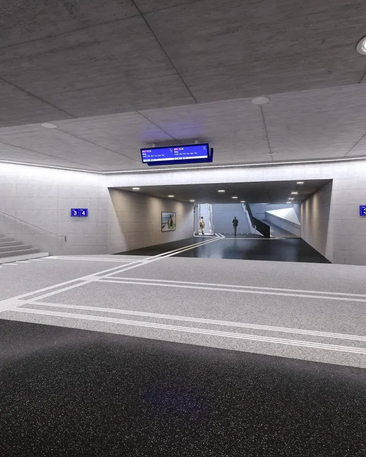 Visualisierung Bahnhofunterführung