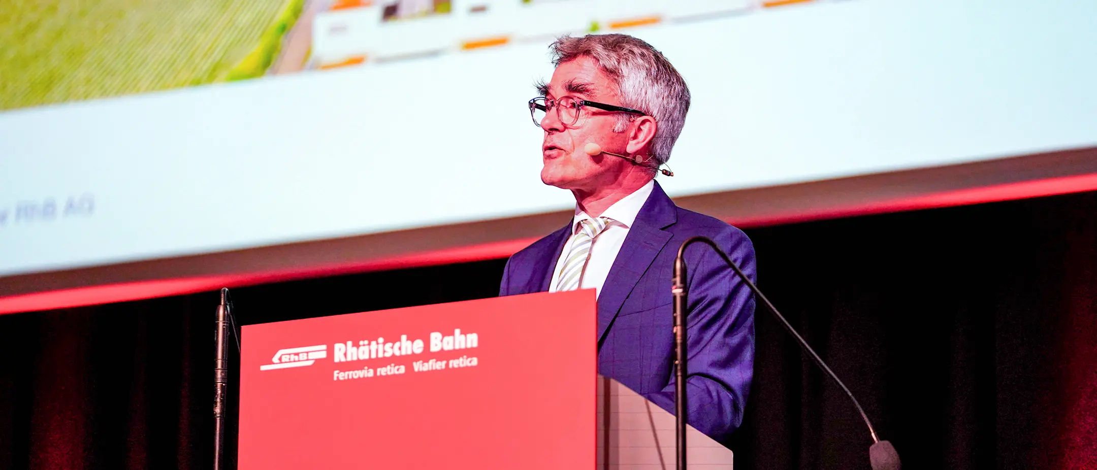 Verwaltungsratspräsident Mario Cavigelli an der Generalversammlung der RhB 2025