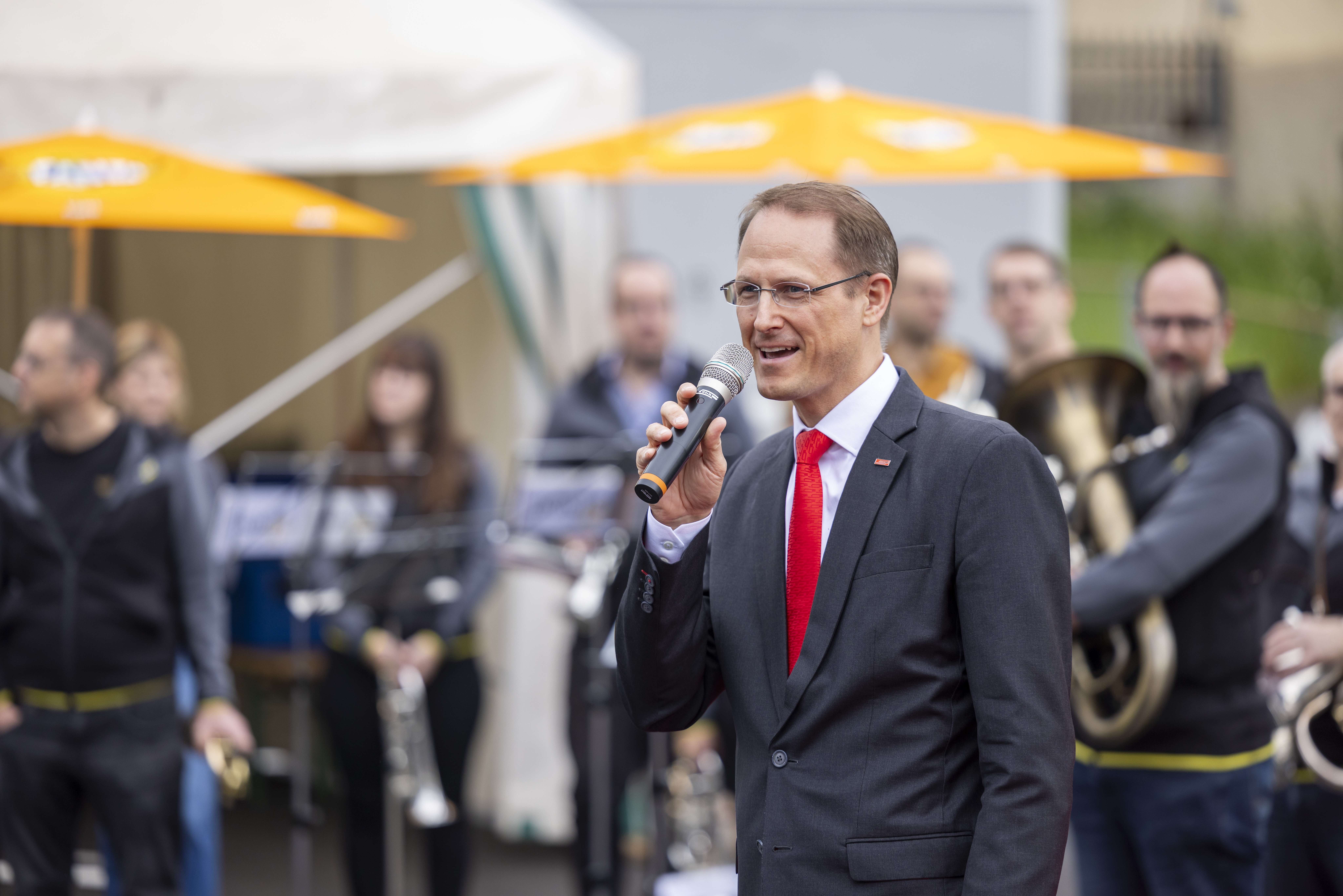 Renato Fasciati mit Mikrofon