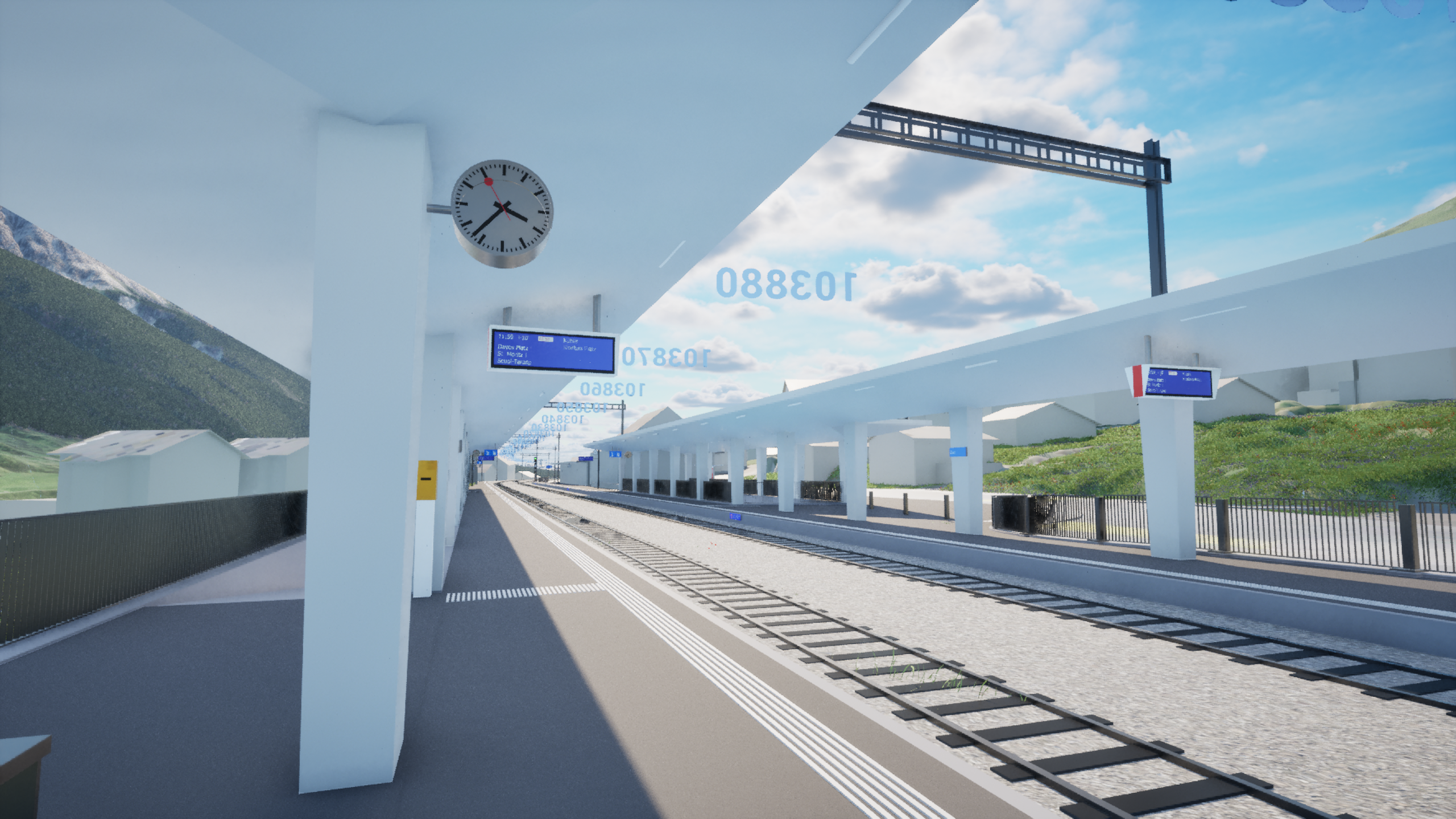 Visualisierung Bahnhof Zuoz