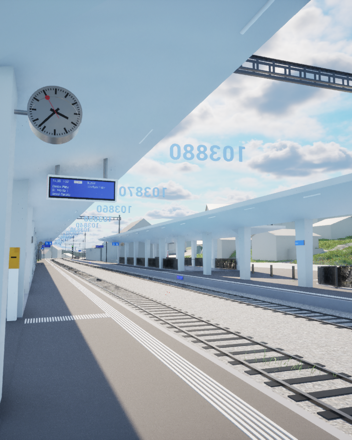 Visualisierung Bahnhof Zuoz