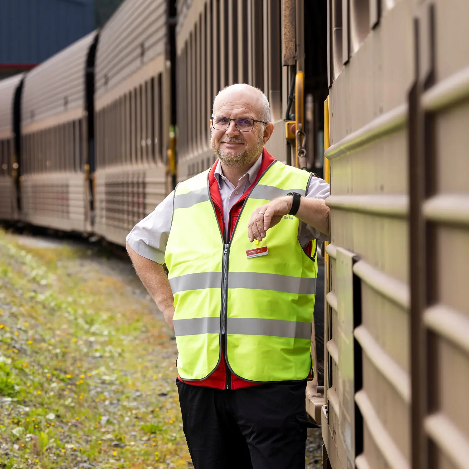Portrait von Simon Rohner, Leiter Autoverlad Vereina