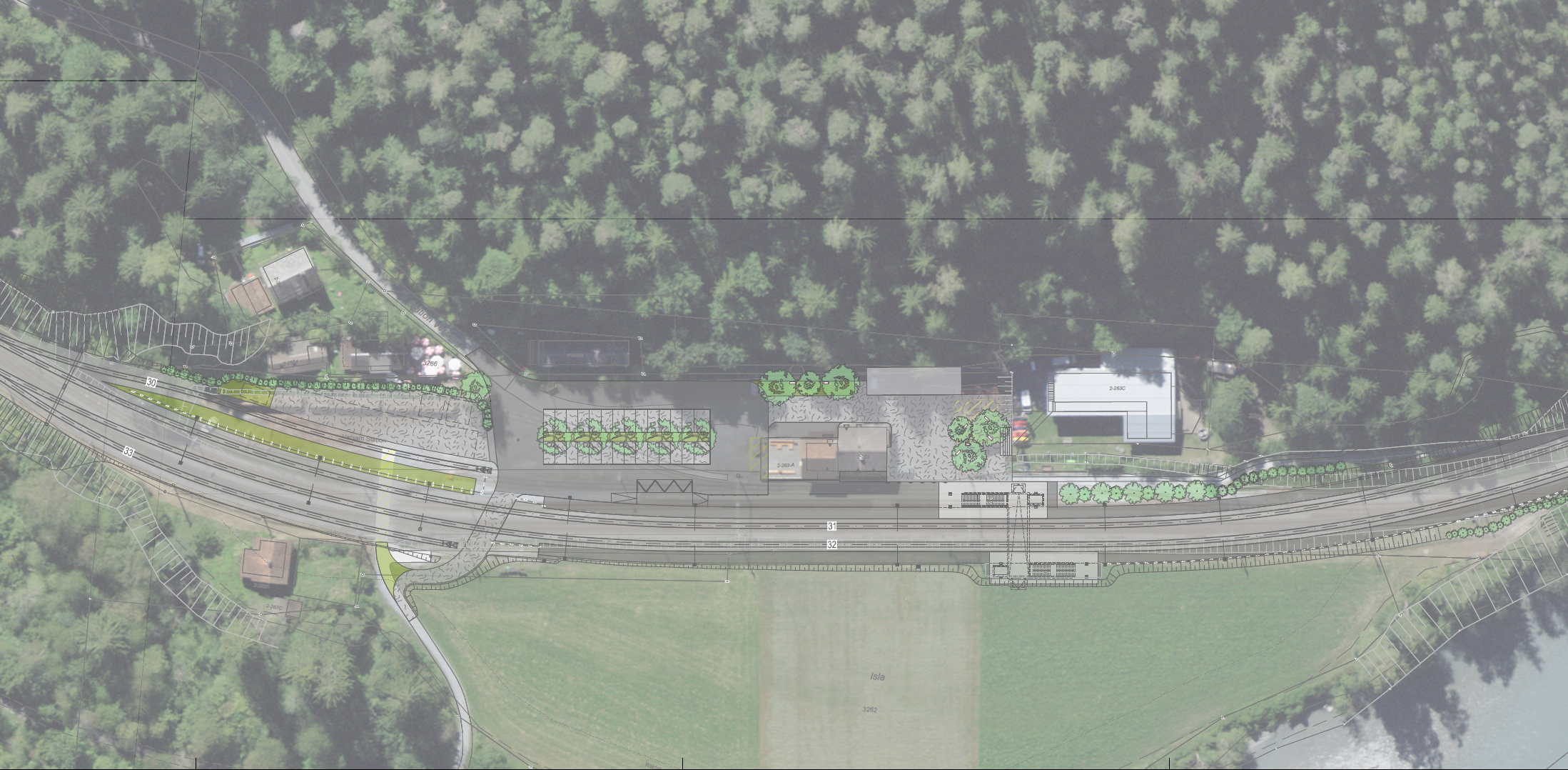 Gestaltungskonzept zum Bahnhof Versam-Safien