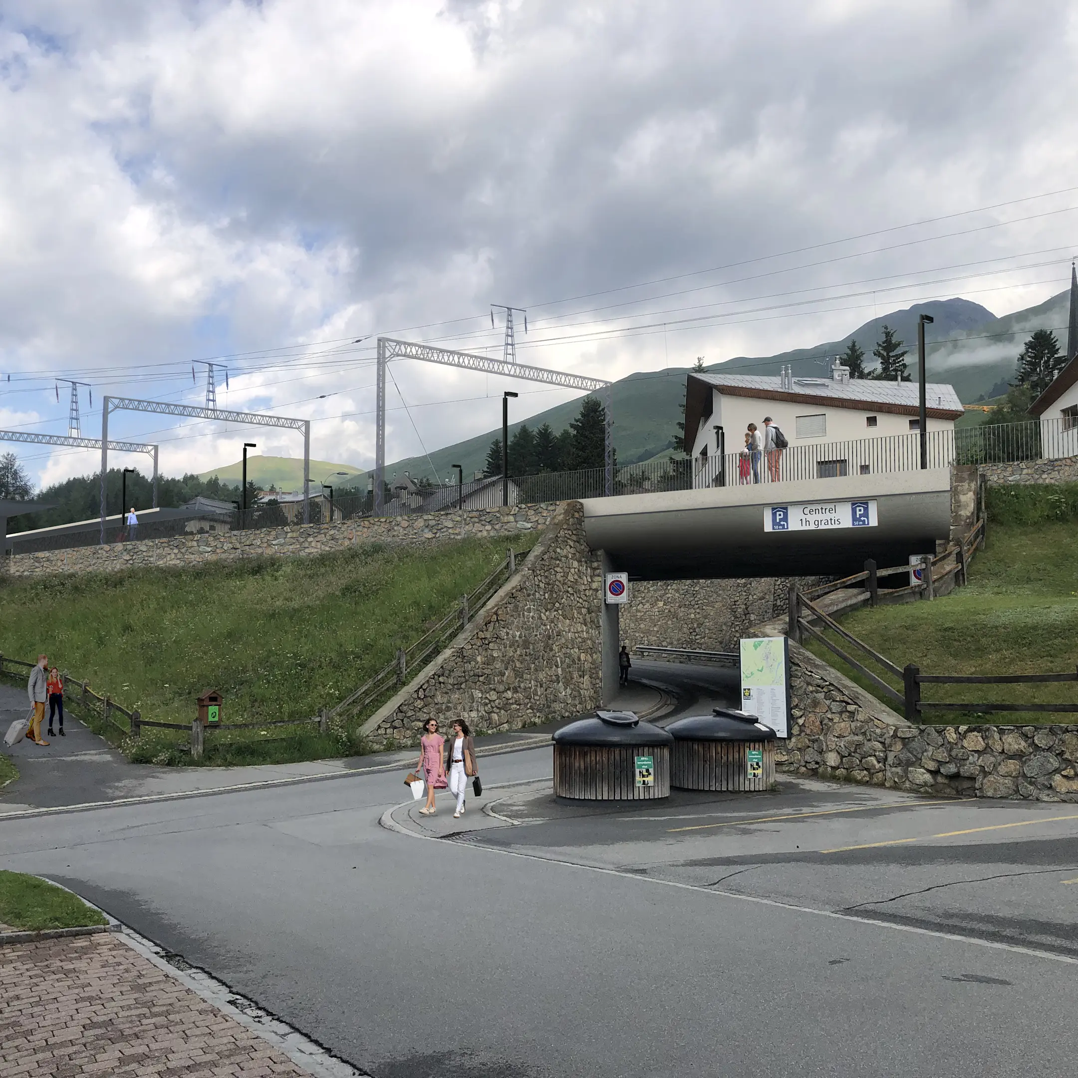 Visualisierung Bahnhof Zuoz