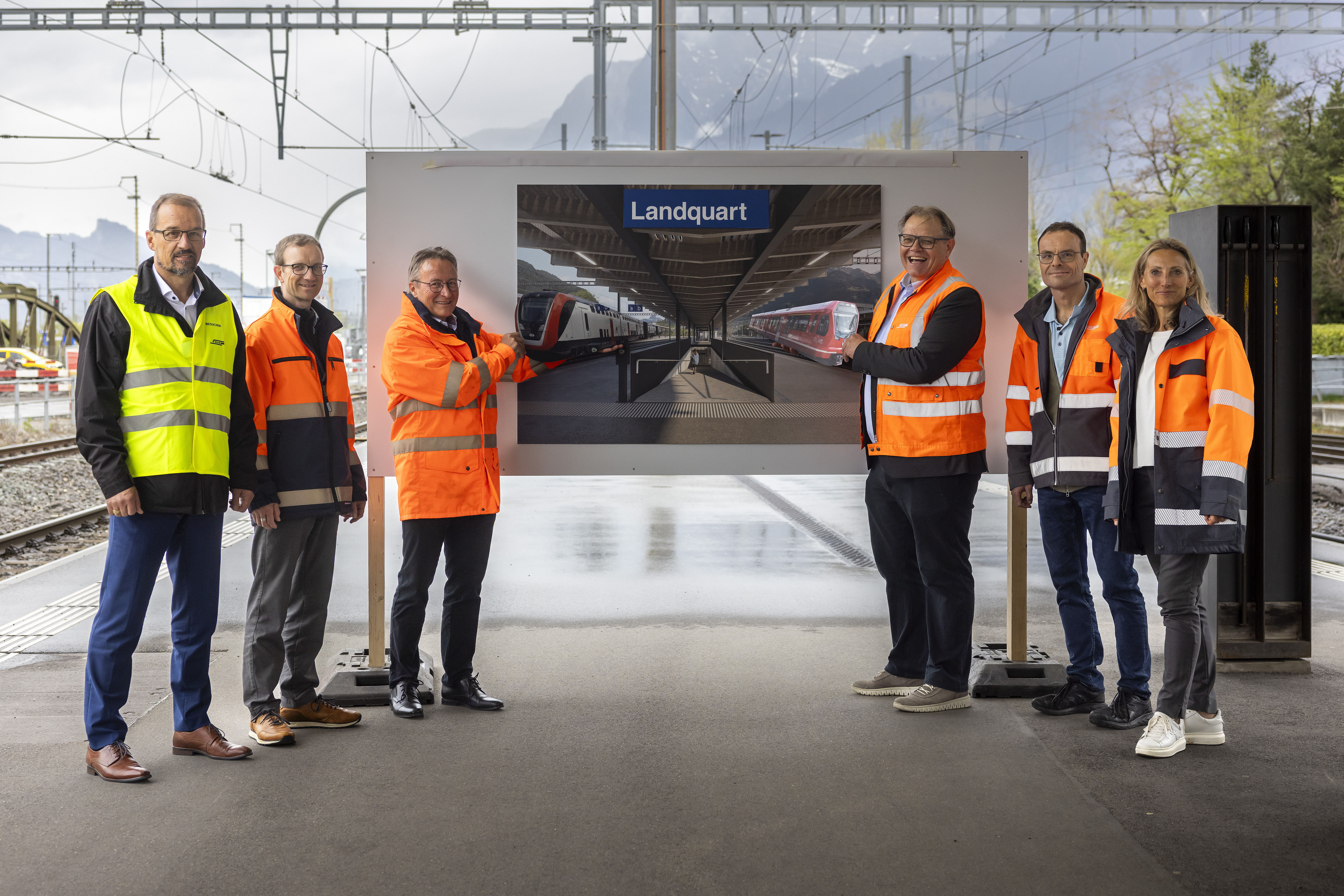 v.l.n.r. Andreas Thöny, René Batschelet, Felix Bissig, Christian Florin, Ralph Rechsteiner und Julia Diem 