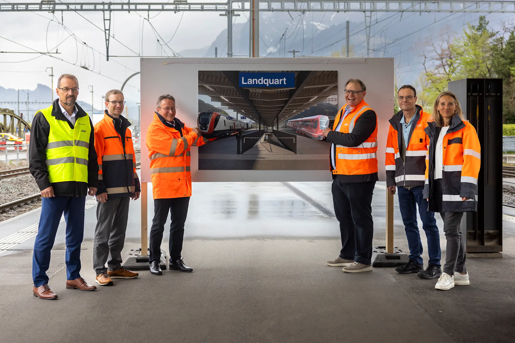 v.l.n.r. Andreas Thöny, René Batschelet, Felix Bissig, Christian Florin, Ralph Rechsteiner und Julia Diem