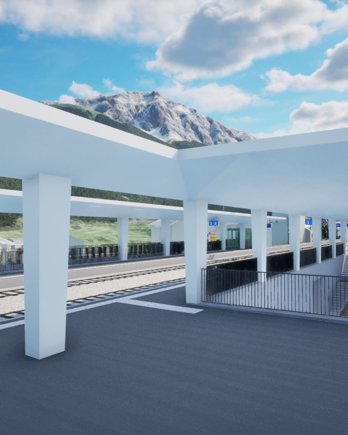 Visualisierung Bahnhof Zuoz