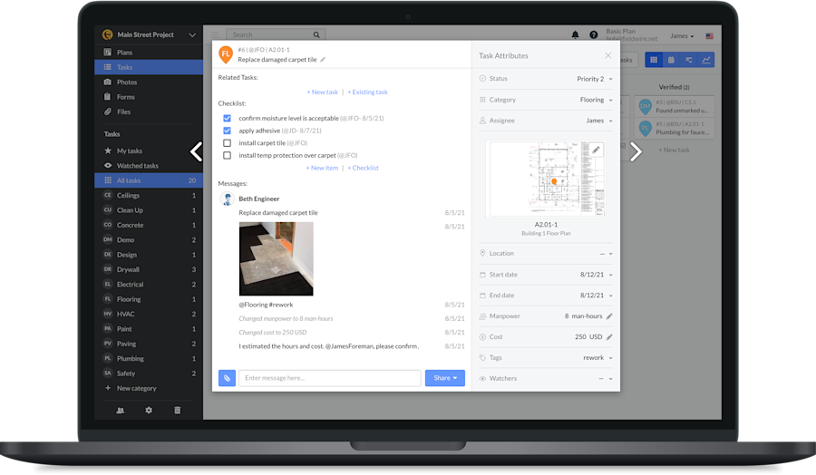 Fieldwire Construction Management App