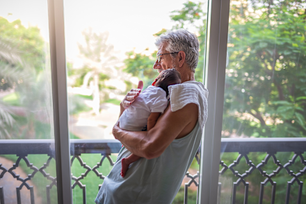 grandparent and baby