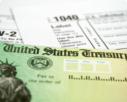 Tax refunds cropped