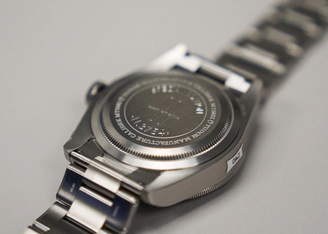 Engraved watch