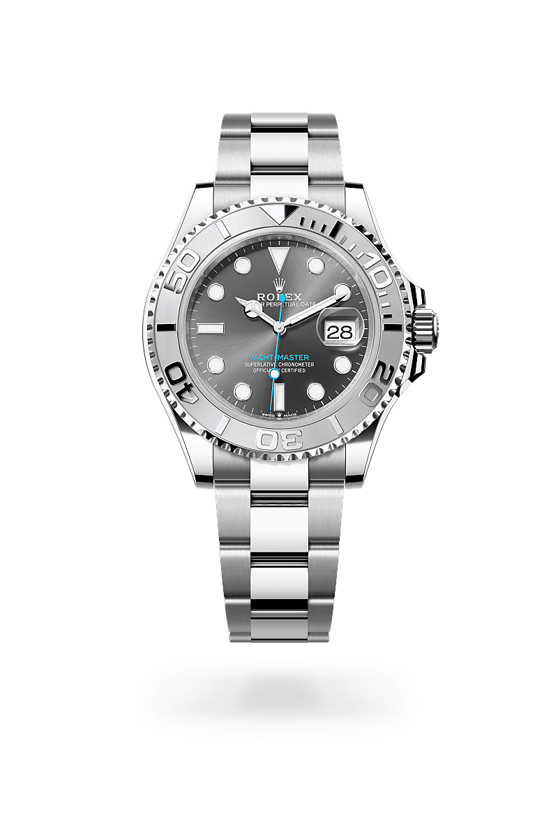Upright image of Yacht-Master 40 - Oyster, 40 mm, Oystersteel and platinum