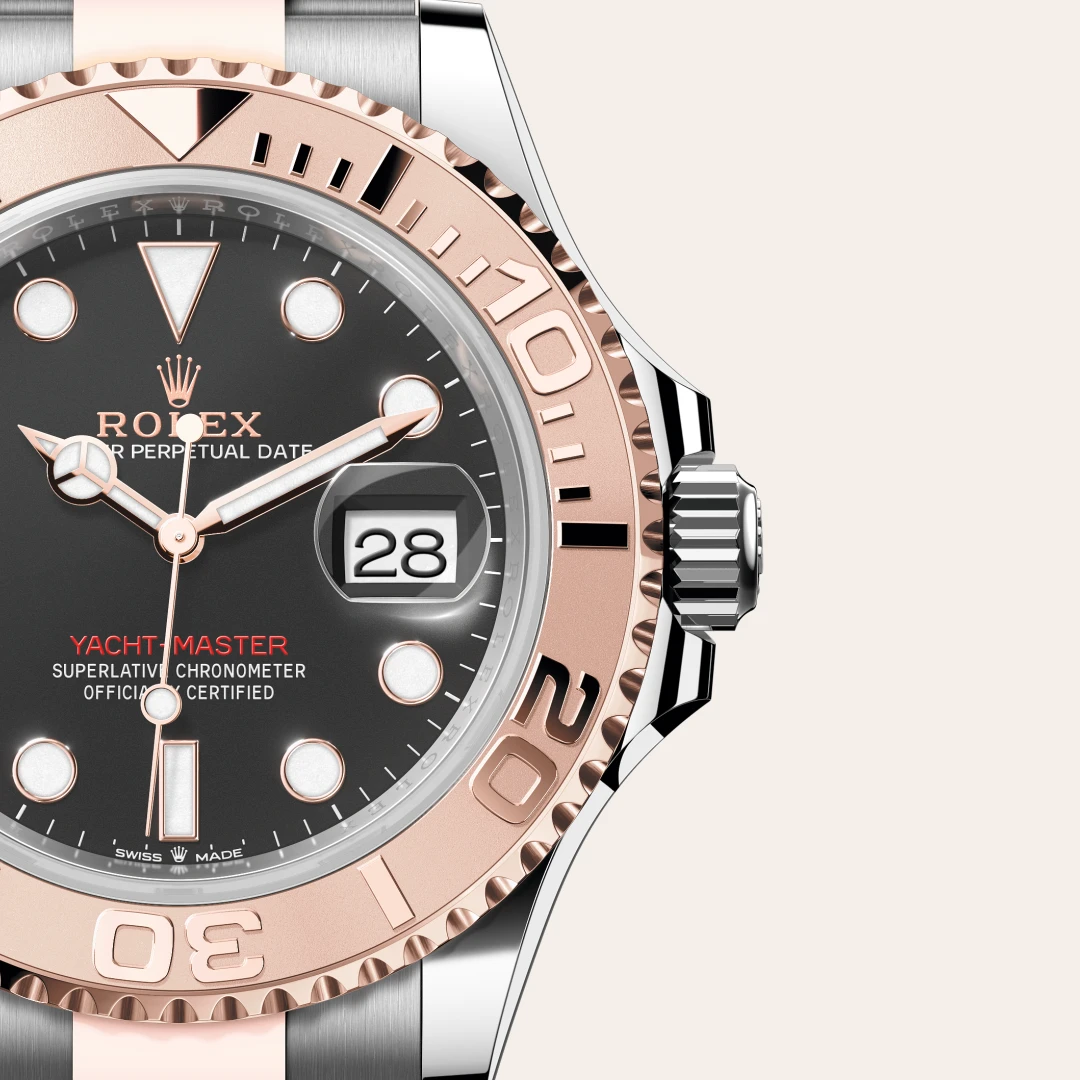 Close-up image of a Rolex watch