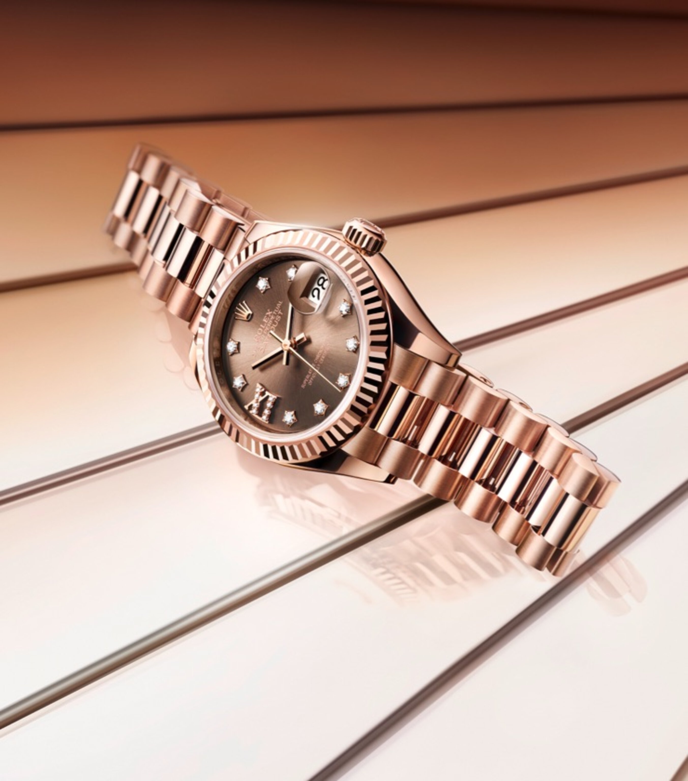 Rose gold Lady-Datejust watch