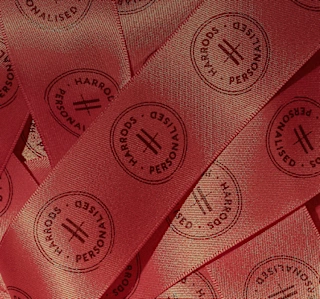 Harrods personalisation ribbon