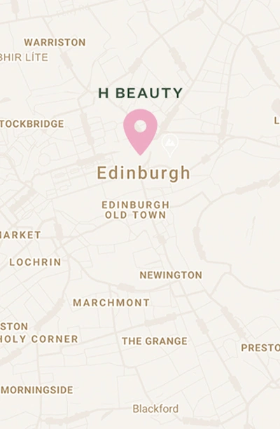 Google map of H beauty Edinburgh