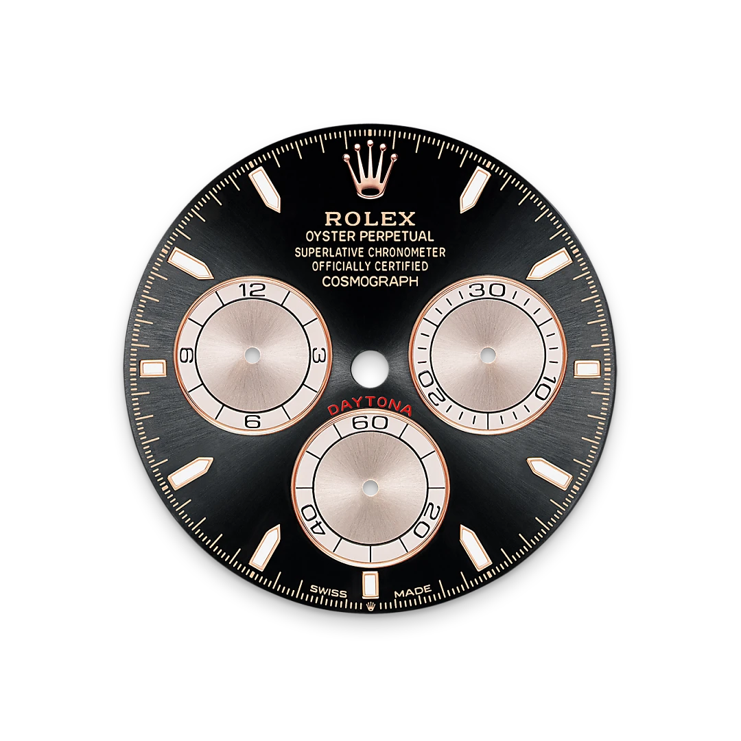 This model features a bright black and Sundust dial with spray-coated counters, 18 ct gold applique hour markers and hands with a Chromalight display, a highly-legible luminescent material.
The dial allows drivers to accurately map out their track times and tactics without fail.