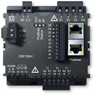 Dispositivo de medición electrónica con interfaz Profinet y conexión RS485 para gestión energética