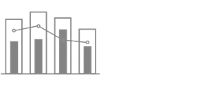 Grafik-Icon zur Darstellung von Kennzahlen und Diagrammen