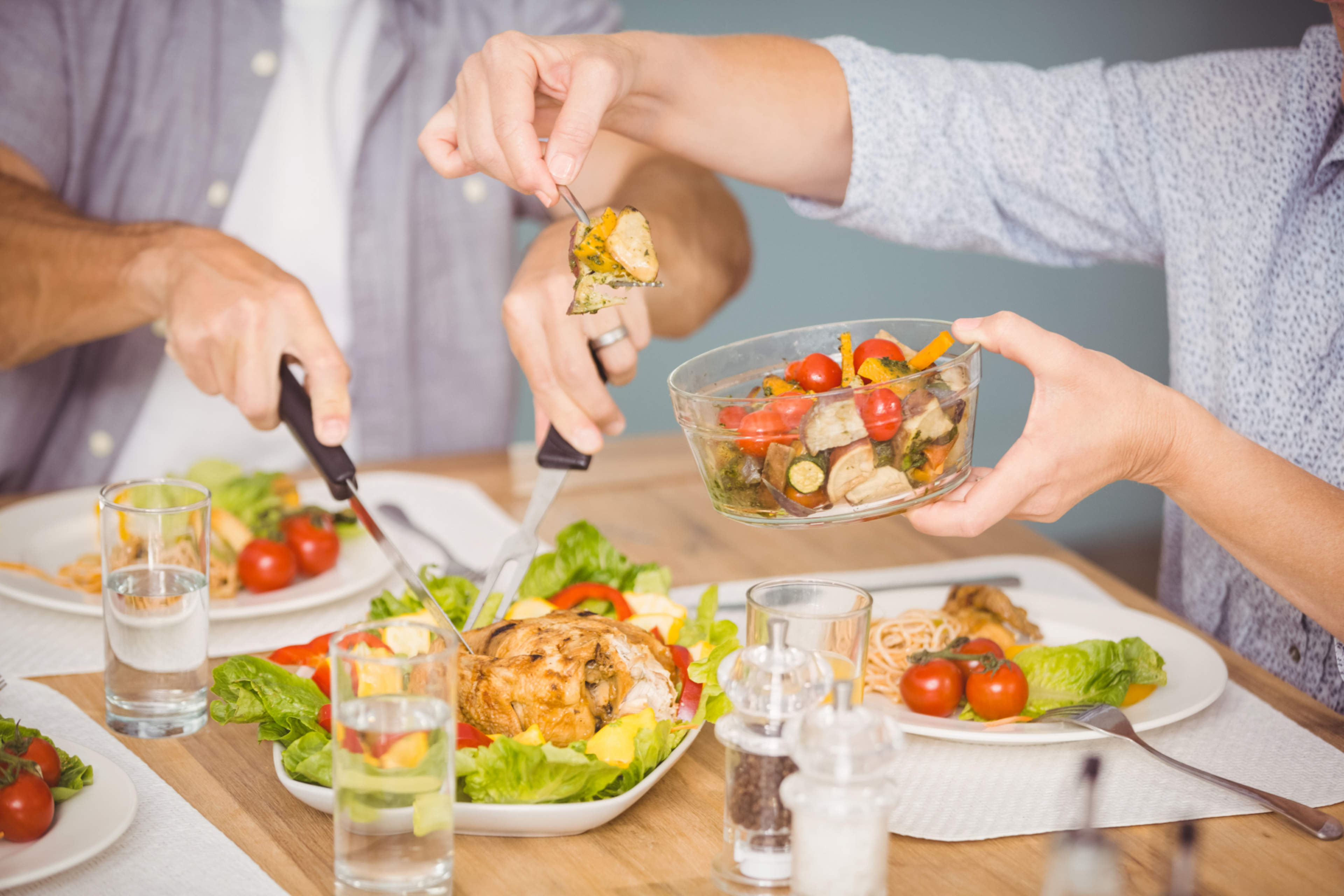 Kasviksia on hyvä syödä joka aterialla.