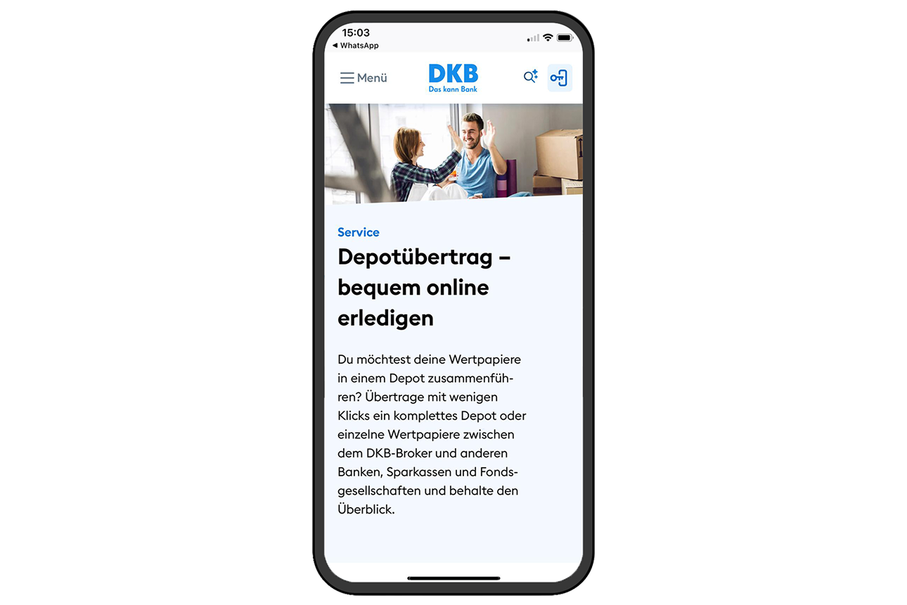 Depotwechselservice der DKB