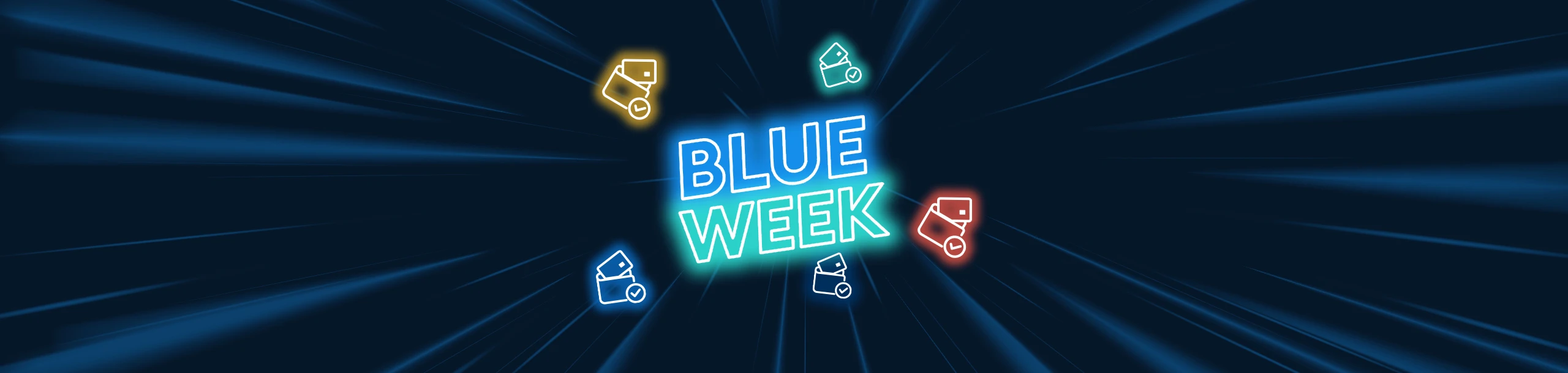 Motive zur Aktionswoche "Blue Week" für die Girokonto-Aktion